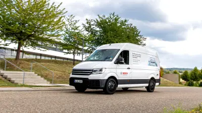 小型商用車での水素活用 ボッシュ、小型燃料電池商用車のテスト走行を開始