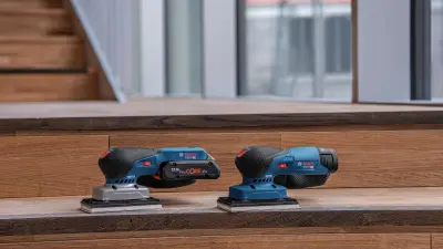 3種類のベースプレートに交換可能。マルチに使えるボッシュのプロ用コードレス吸じんオービタルサンダー「GSS 18V-13H（本体のみ）」と「GSS 10.8V-13H（本体のみ）」2機種が新登場